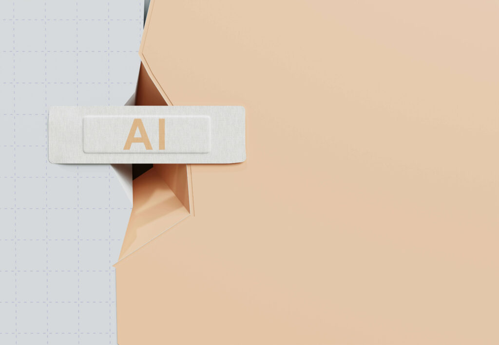 Concepto visual de automatización con IA