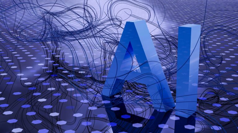 Concepto visual de IA generativa y resultados